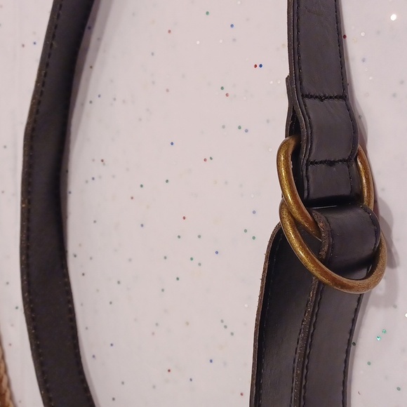 Vintage American Eagle leather double buckle belt - Picture 4 of 7